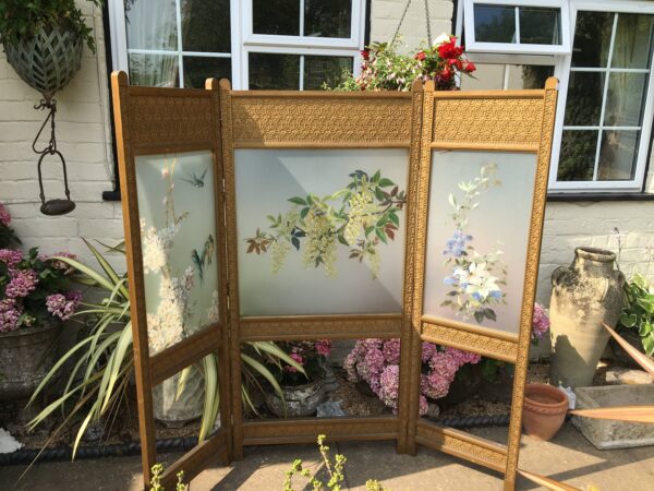 1920's hand painted screen